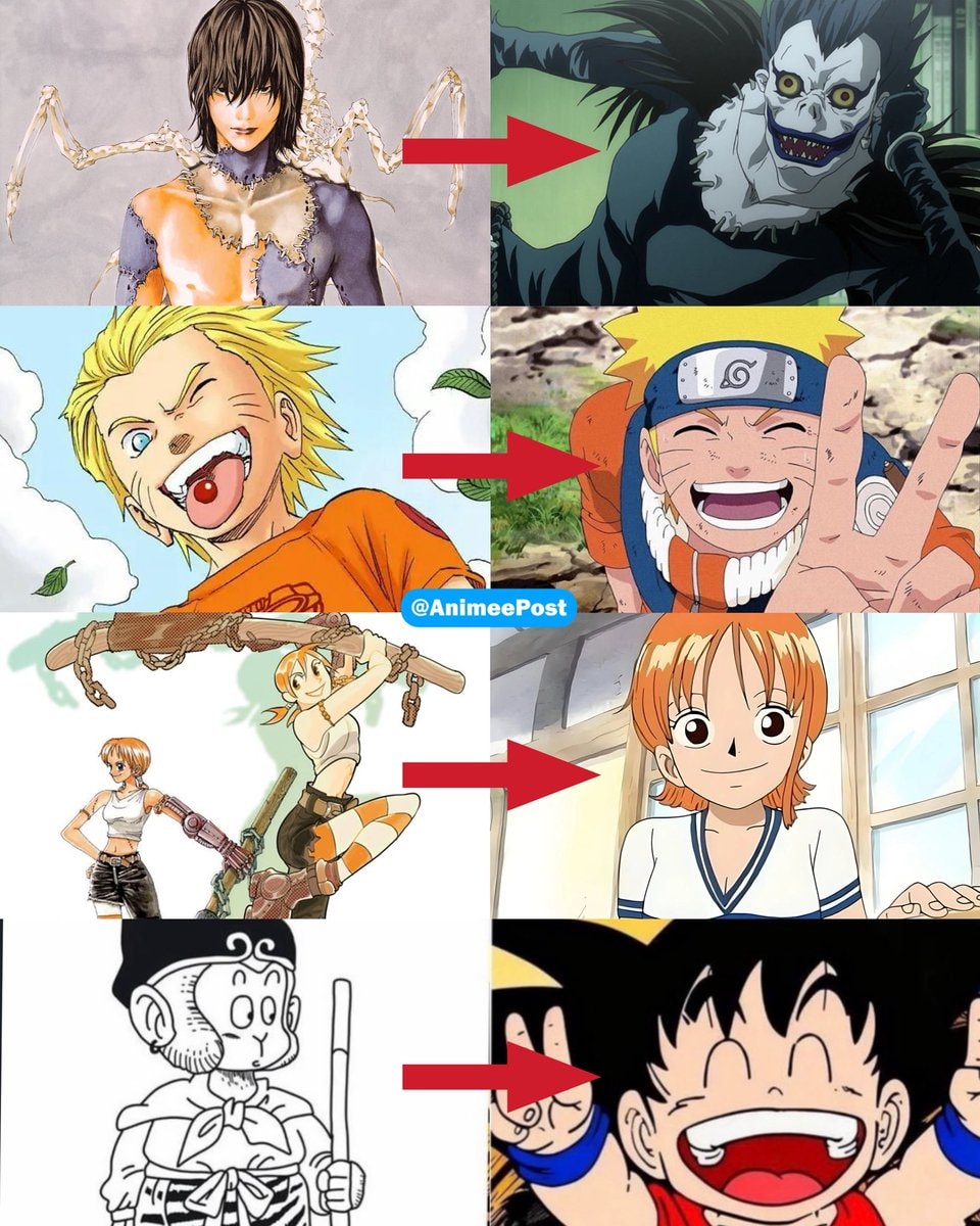 anime character design evolution