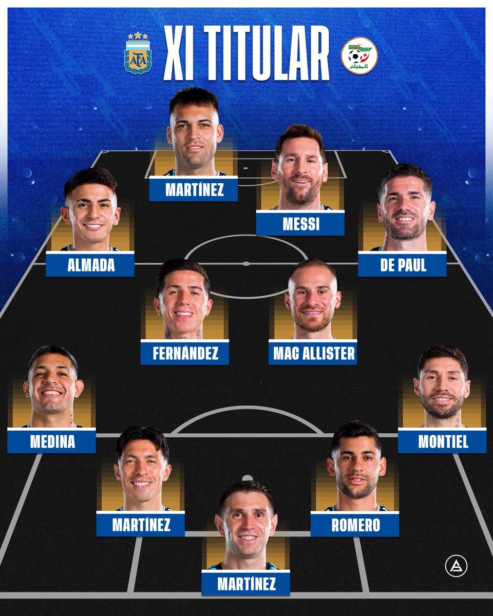 Algeria starting XI vs Argentina 2026 (photo 2 of 2)