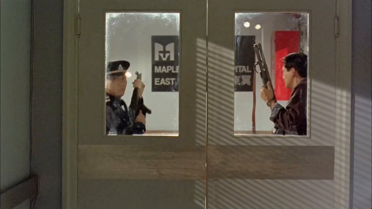 Old-school action cinema standoff