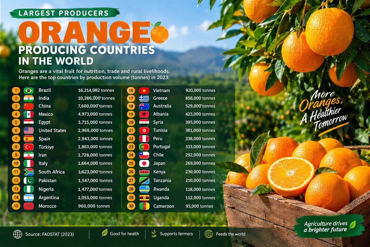 Global Orange Production Stats 2023 Global Orange Production Stats 2023