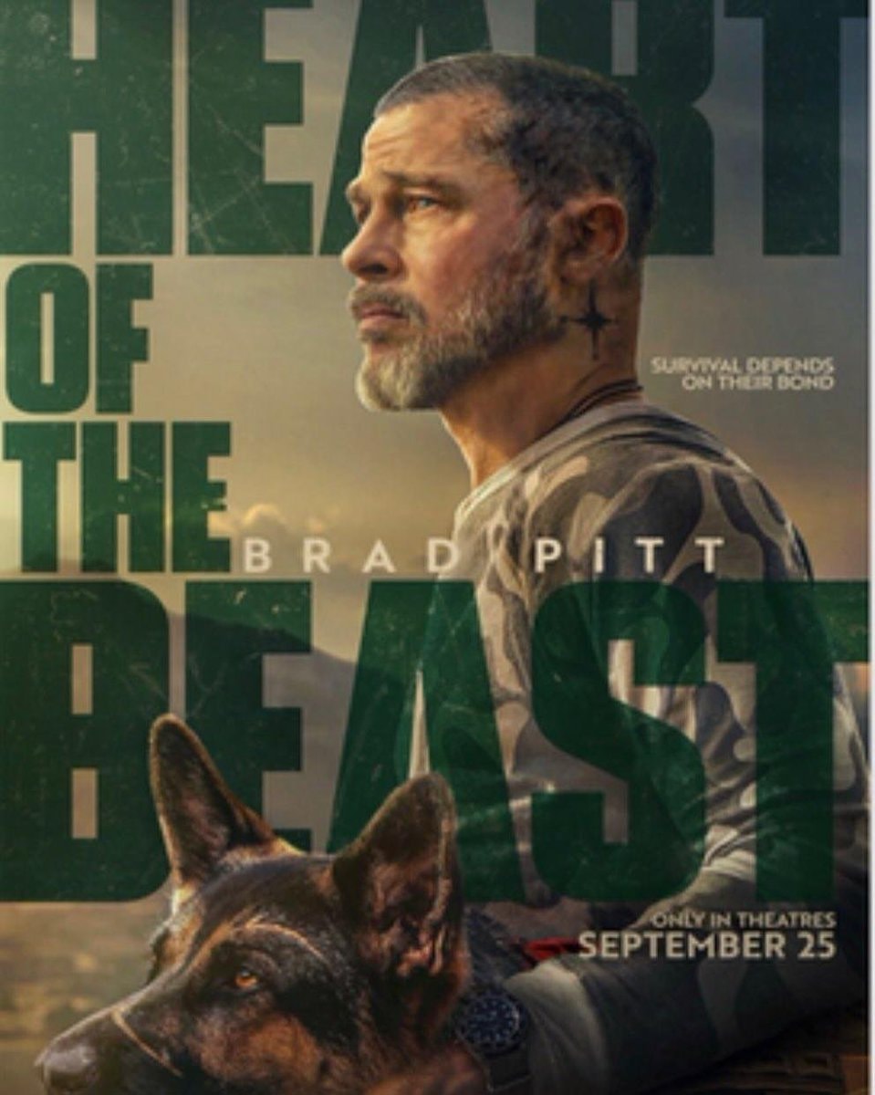 Brad Pitt HEART OF THE BEAST poster