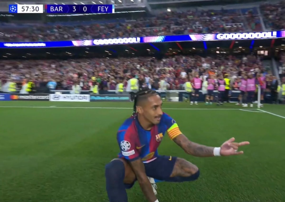 Raphinha Barcelona Champions League goal