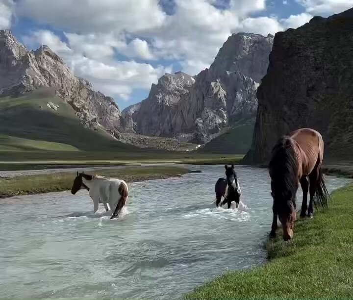 Kyrgyzstan mountain river