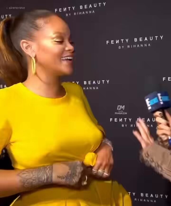Rihanna yellow dress bold style