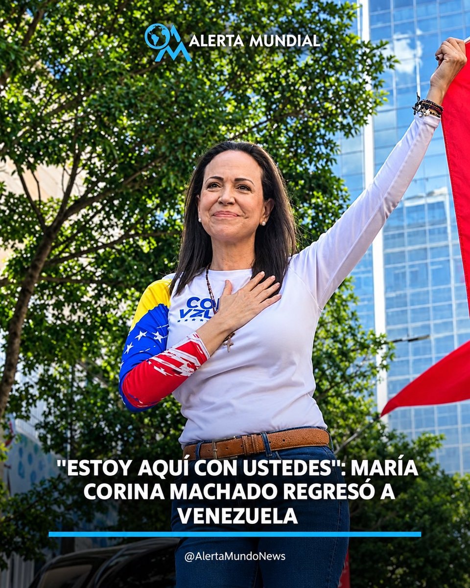 María Corina Machado returns to Venezuela