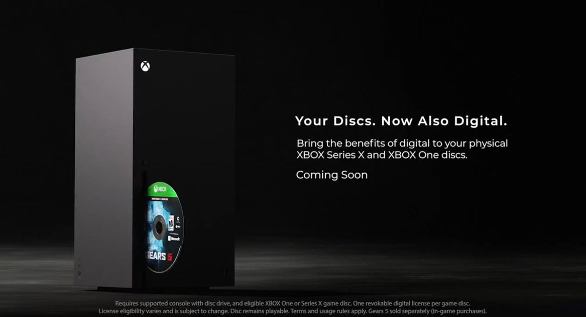 Xbox disc-to-digital feature