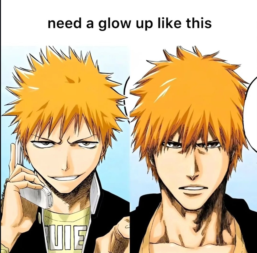 Ichigo Kurosaki glow up comparison