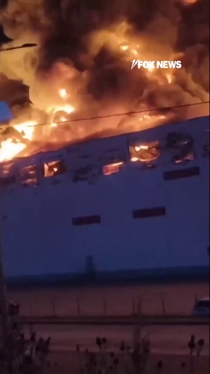 Wildberries warehouse fire after drone strike