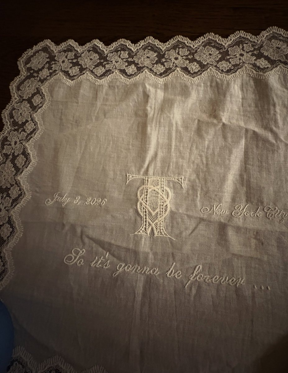 Maren Morris Taylor Swift wedding handkerchief (photo 2 of 2)
