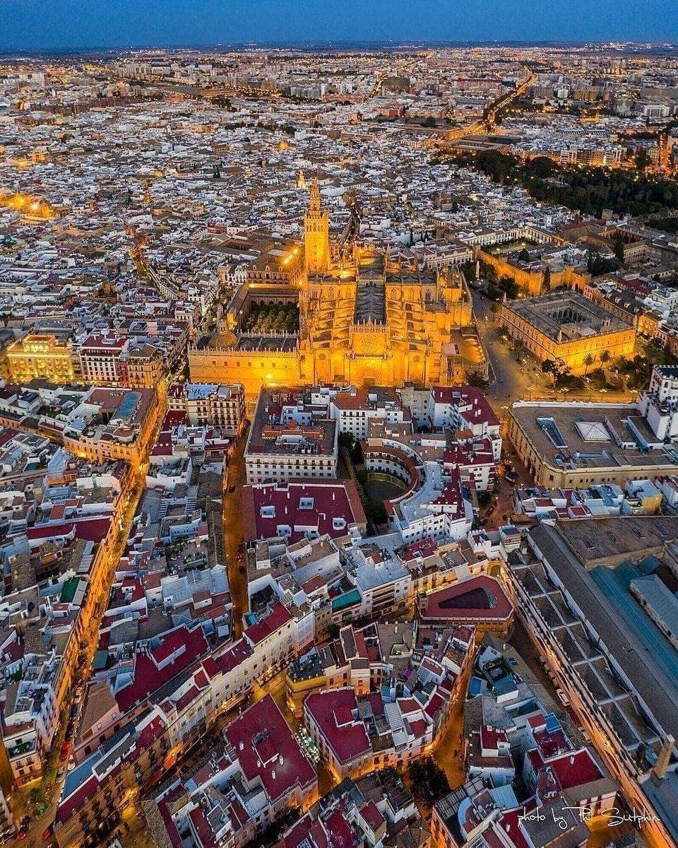 Seville Spain aerial view Seville Spain aerial view