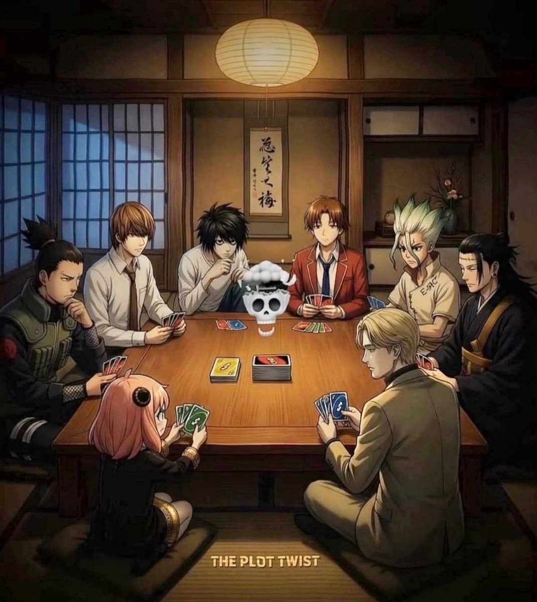anime card game scene