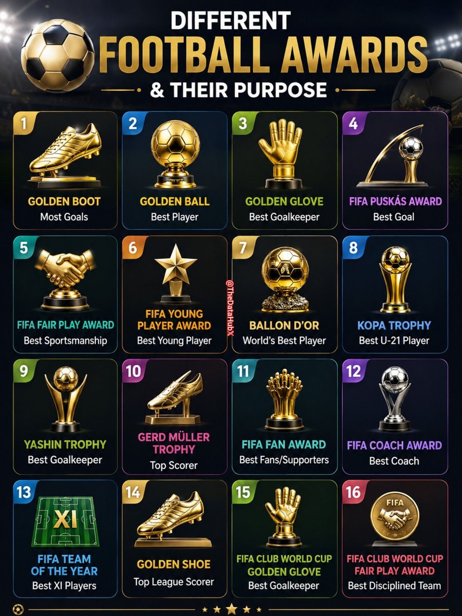 Football awards guide 🏆