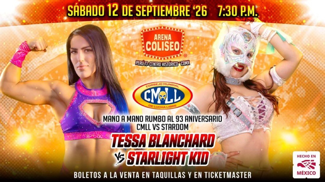 Tessa Blanchard vs Starlight Kid CMLL Tessa Blanchard vs Starlight Kid CMLL