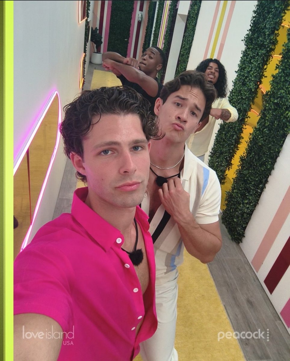 Love Island USA Dylan Carl KC Sincere selfie