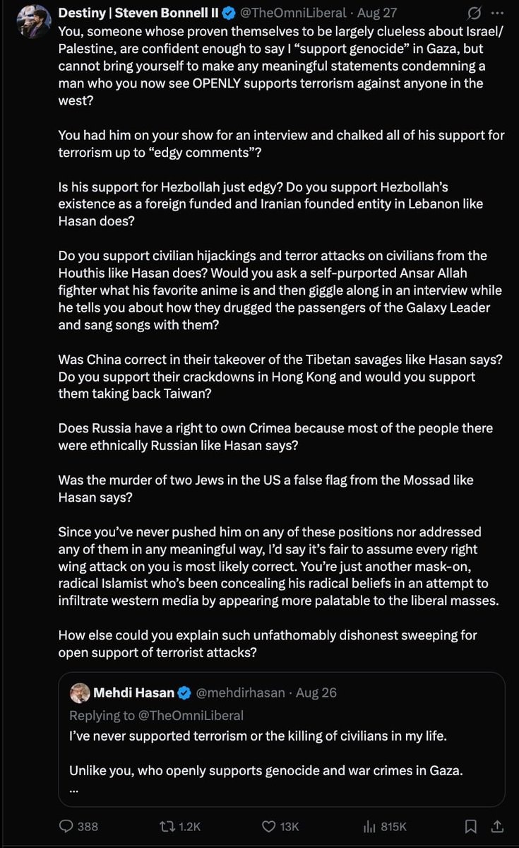 Mehdi Hasan responds to Destiny (photo 3 of 3)