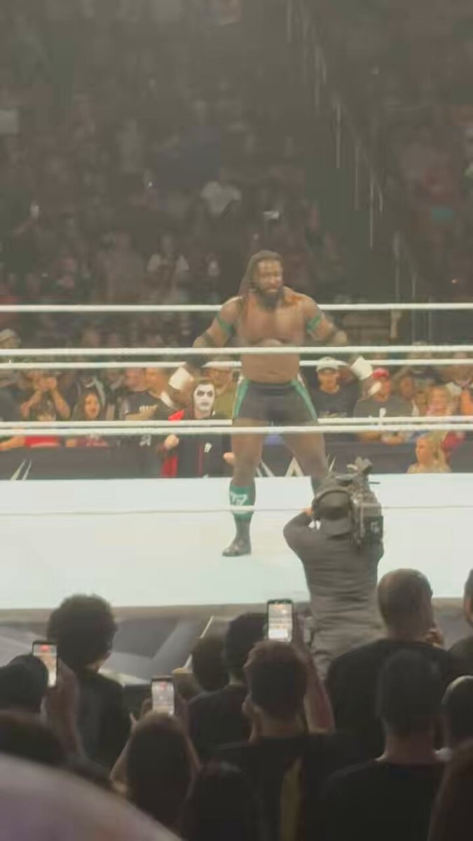 Oba Femi and Danhausen WWE moment
