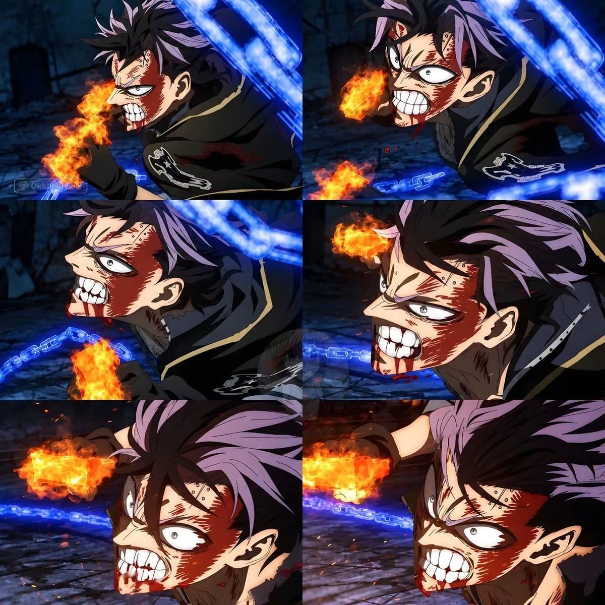 Black Clover Day character collage