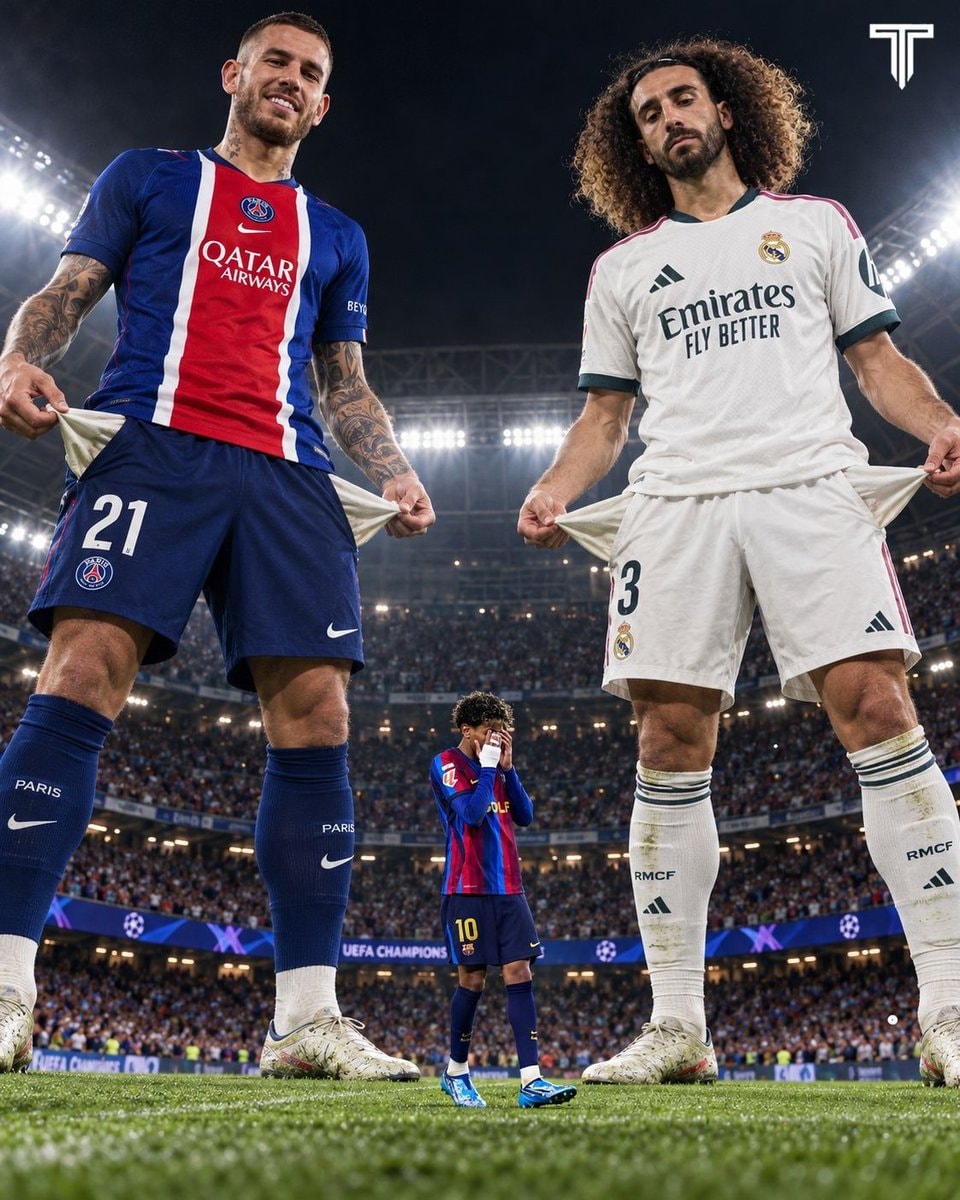 Lucas Hernandez and Cucurella vs Lamine Yamal