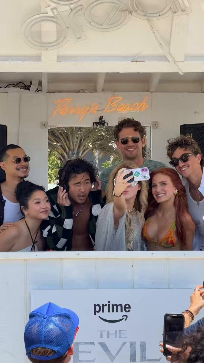 The Devil’s Mouth cast at Perry's Beach
