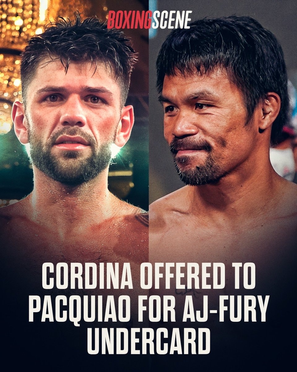 Joe Cordina offered to Manny Pacquiao Joe Cordina offered to Manny Pacquiao