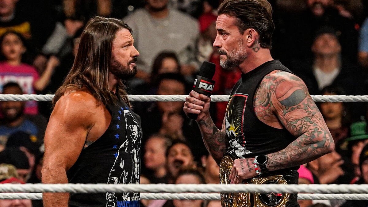 AJ Styles CM Punk text AJ Styles CM Punk text