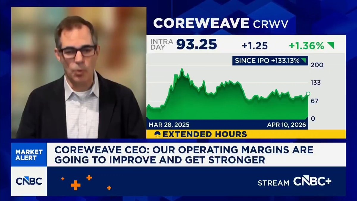 CoreWeave CEO CNBC interview