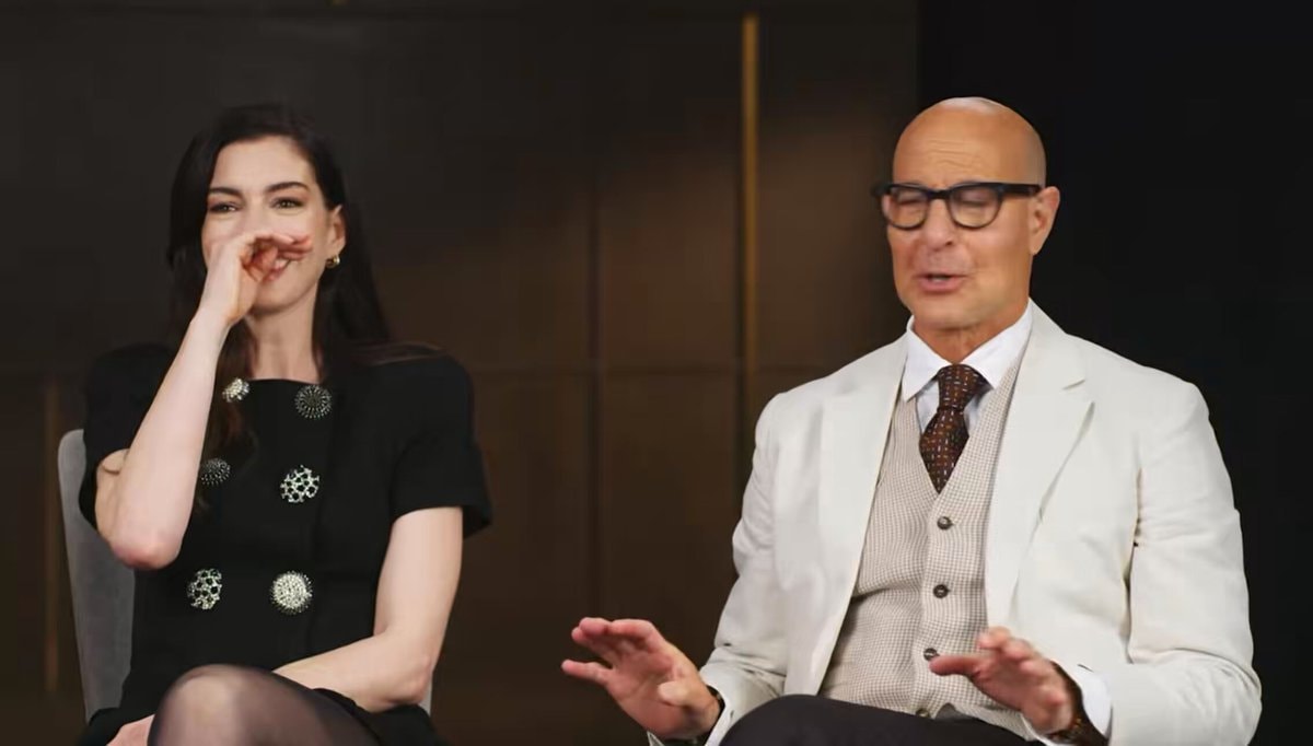 Emily Blunt Meryl Streep Anne Hathaway Stanley Tucci 60 Minutes