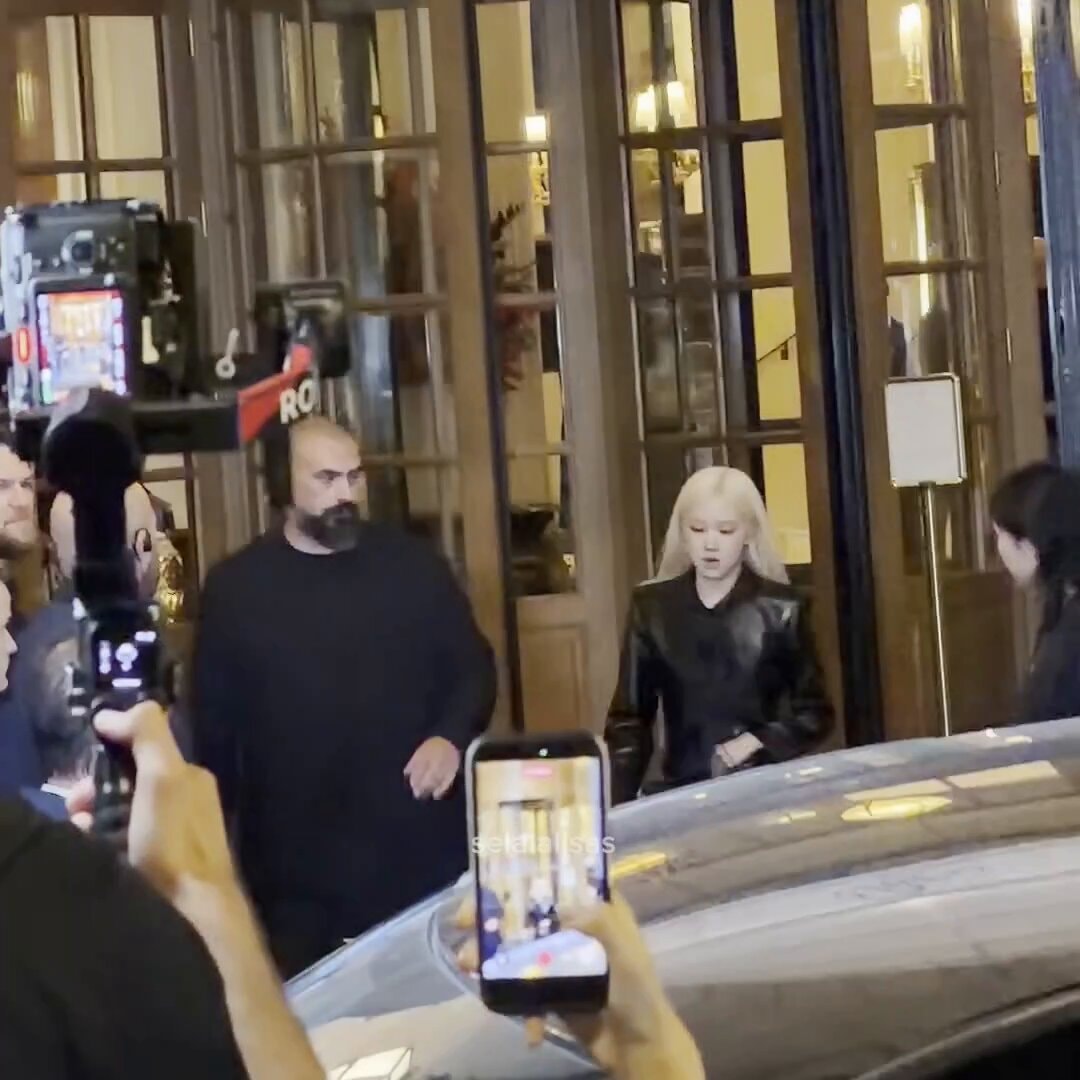 Rosé at Saint Laurent Fashion Show