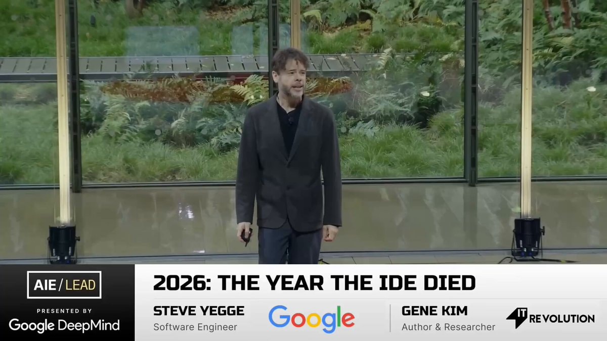 Steve Yegge on 2026 IDE death Steve Yegge on 2026 IDE death