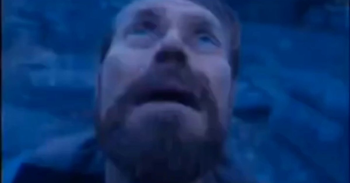 man's face close-up