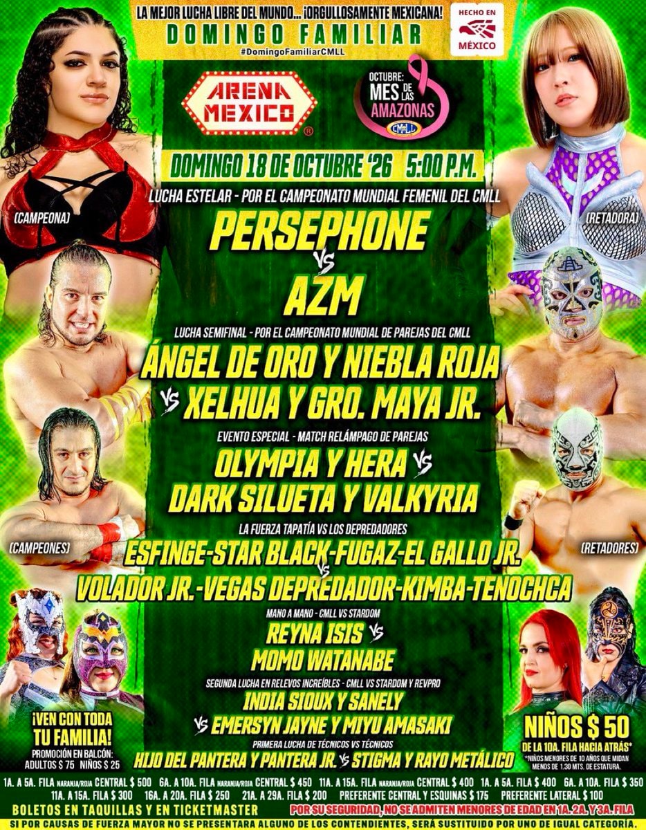 CMLL World Women's Championship AZM vs Persephone