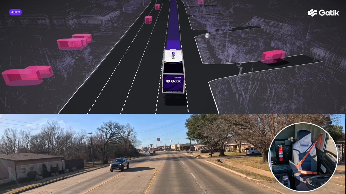 Gatik AI driverless truck