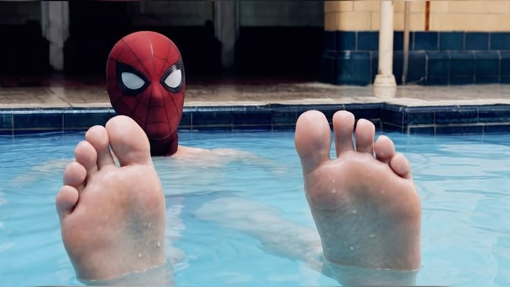 Spider-Man pool moment