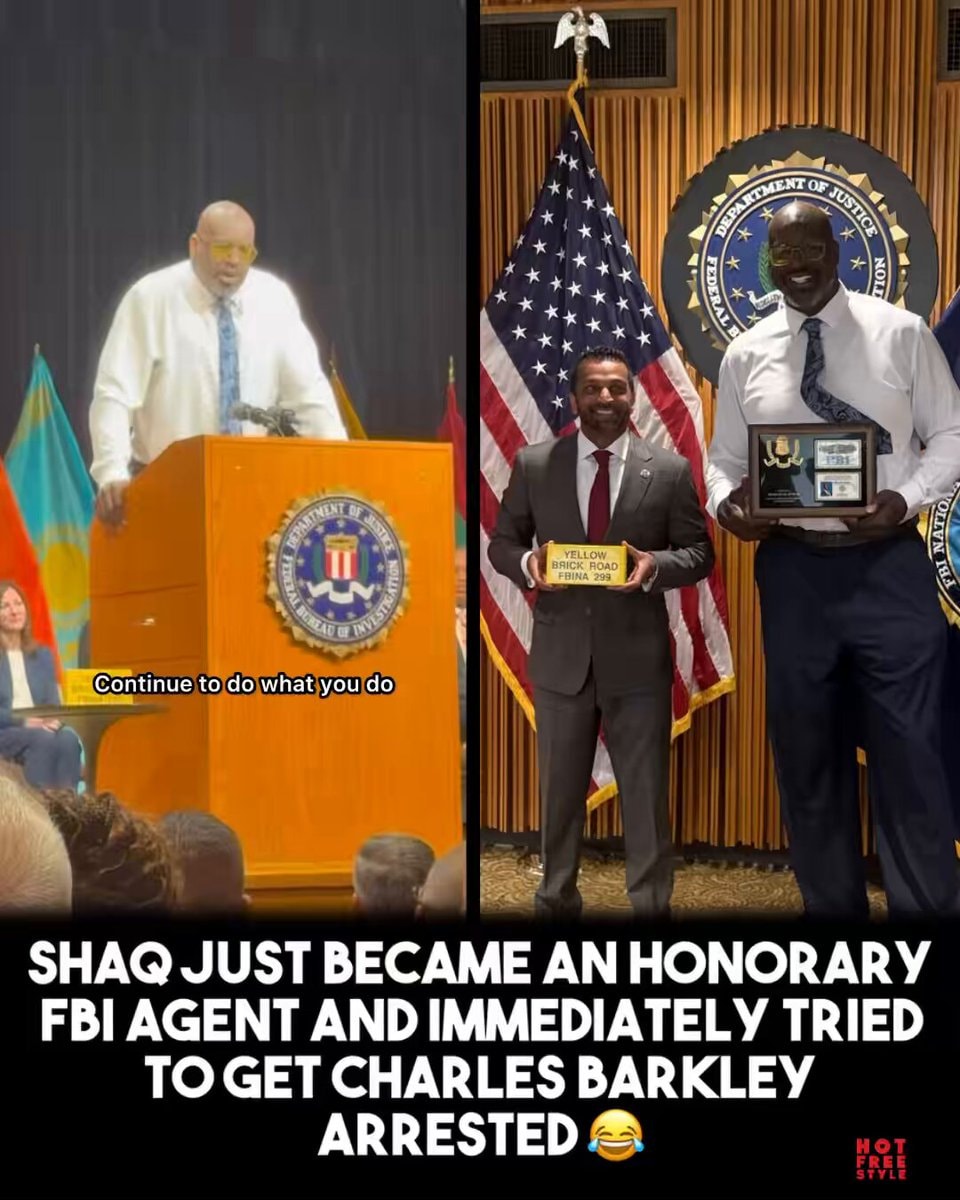 Shaq honorary FBI agent Shaq honorary FBI agent