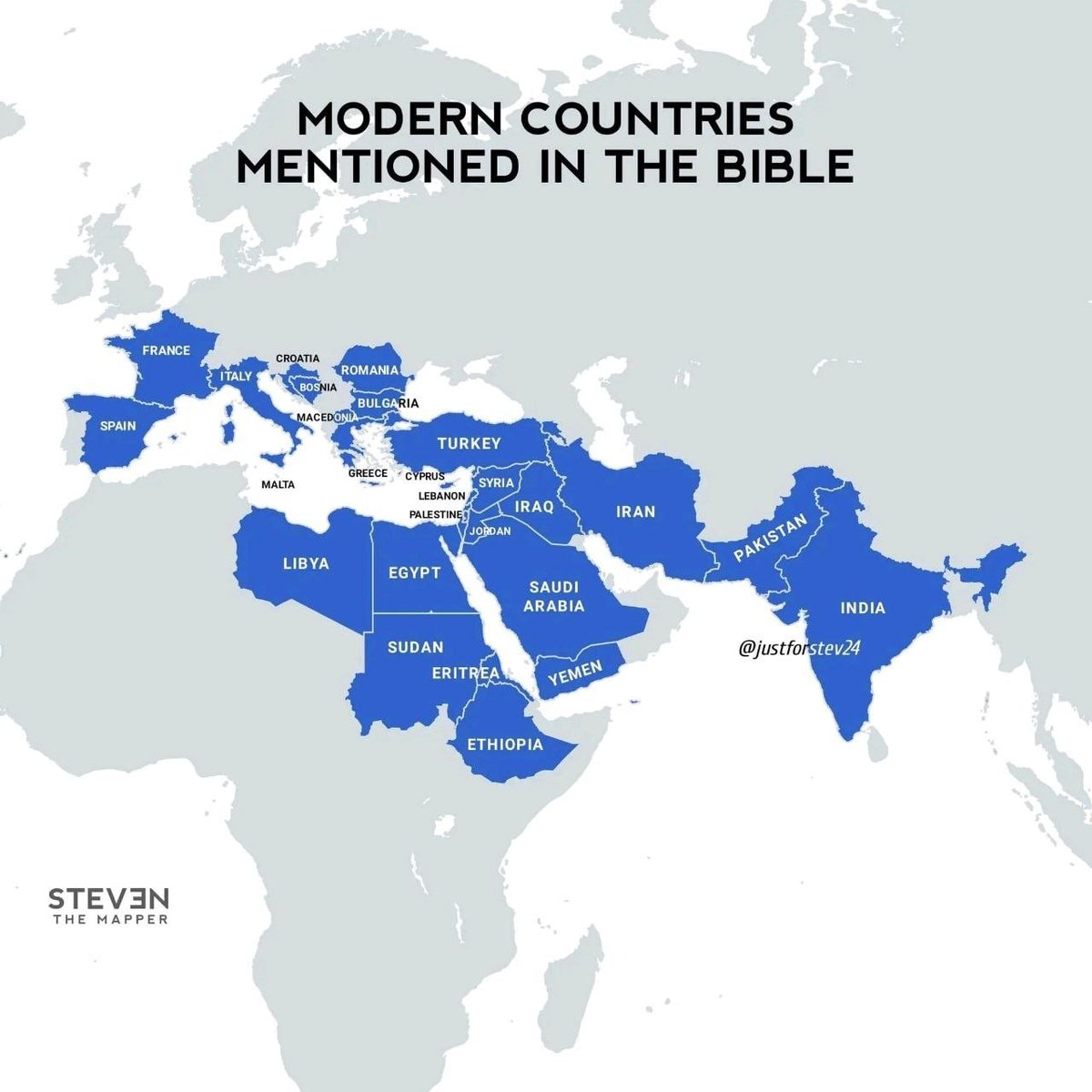 26 Modern Countries Mentioned in the Bible