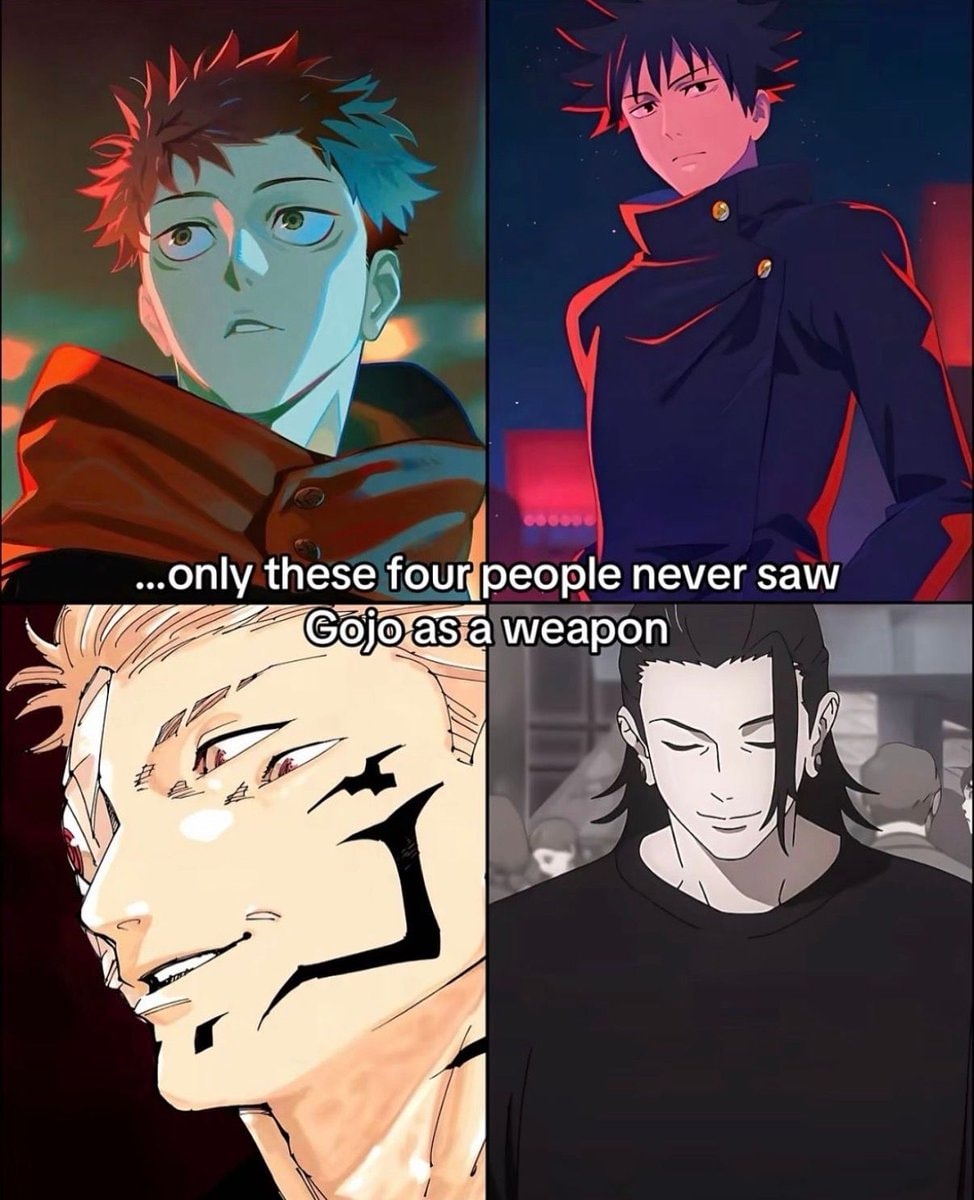 Gojo never seen as a weapon