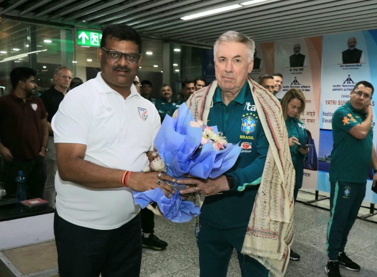 brazilian national team india arrival