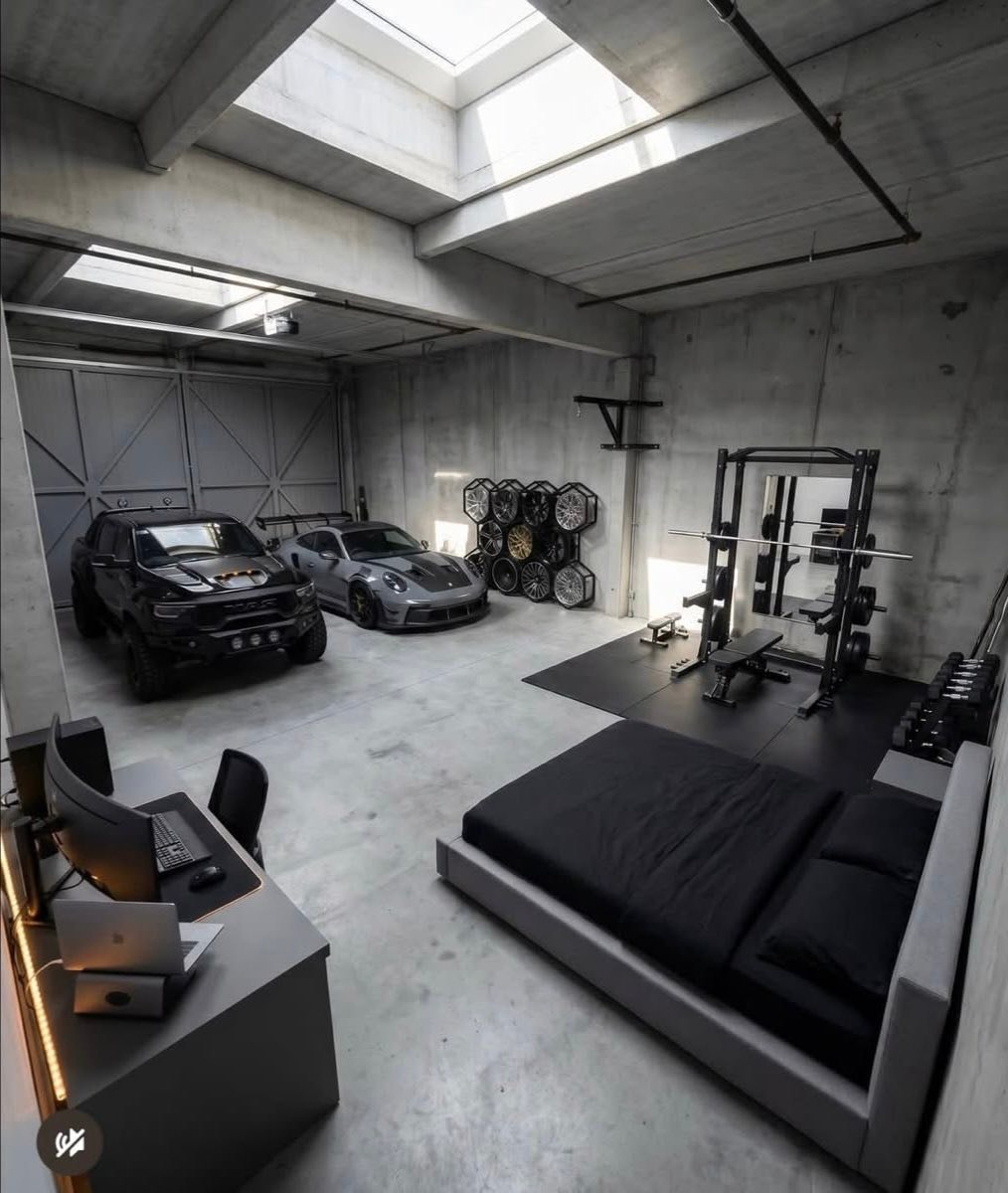 Peak male happiness garage loft