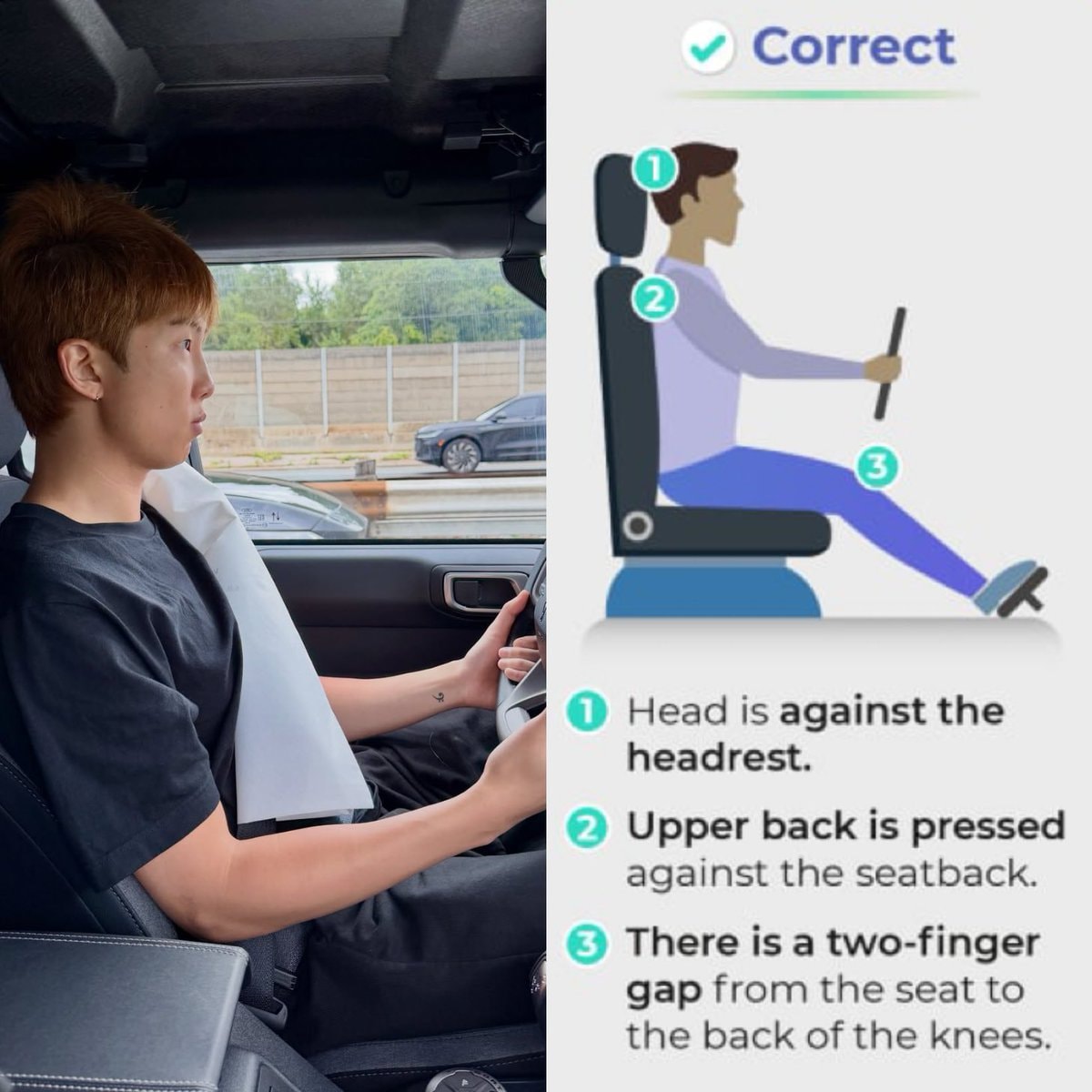 Namjoon driving