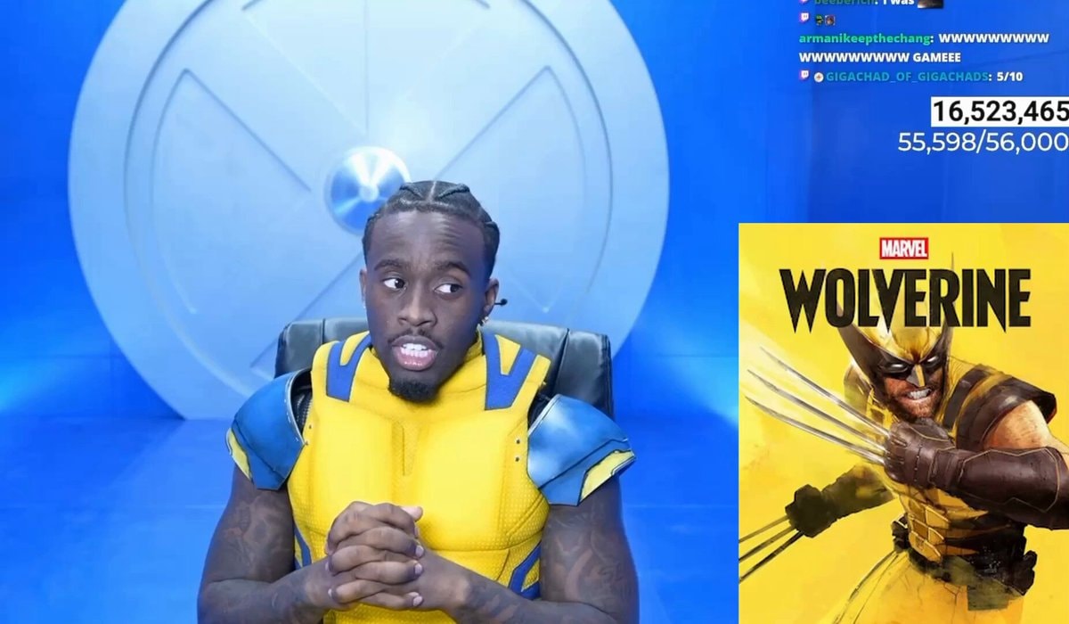 Kai Cenat reviews Marvel's Wolverine