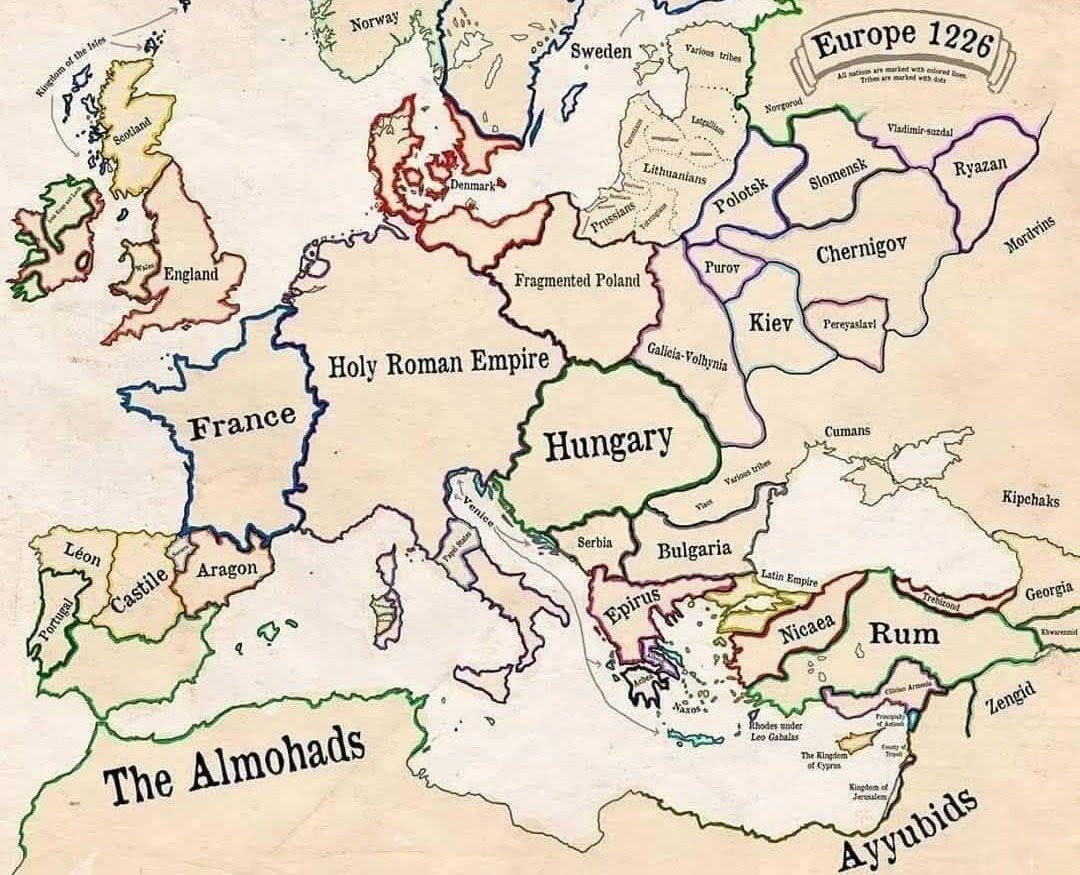Europe in 1226