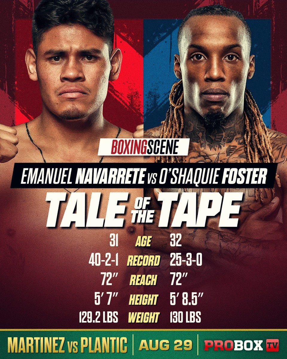 Emanuel Navarrete vs O'Shaquie Foster