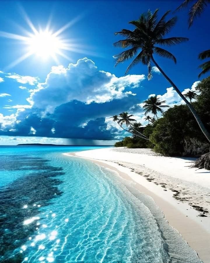 Sunrise in the Maldives