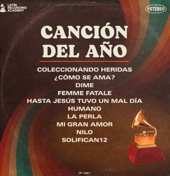 Song of the Year LatinGRAMMY nomination