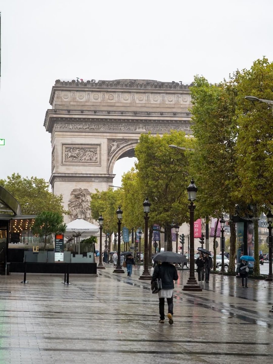 Paris France Arc de Triomphe Moet