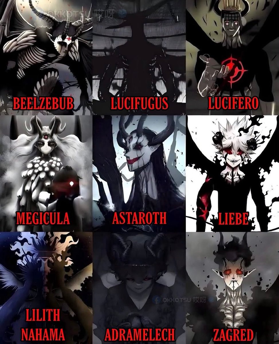 Black Clover nine most powerful devils