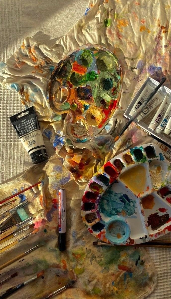 art supply spread (photo 2 of 2)