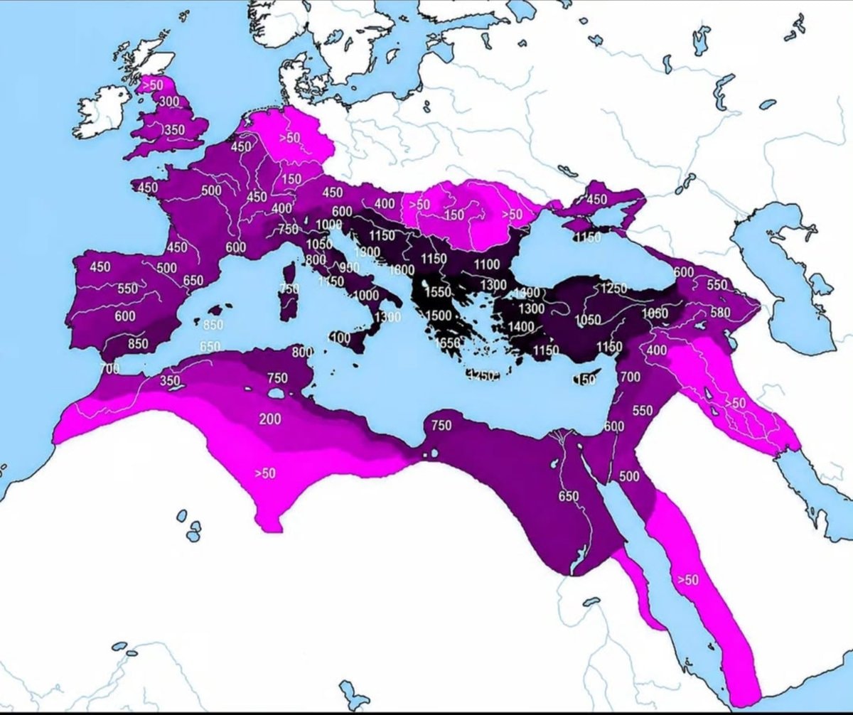 Roman Empire years of control by region Roman Empire years of control by region