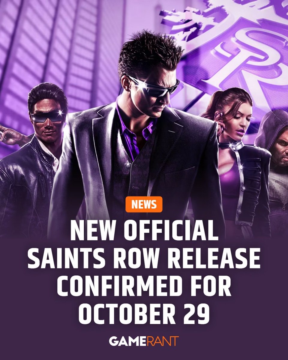 Saints Row: The Third Remastered release October 29