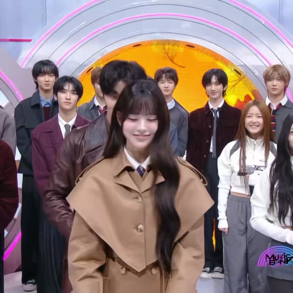 Bang Jeemin and Kim Jaewon Music Bang MC stage